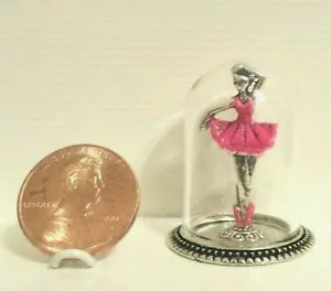 Nuevo Precioso Manto Cúpula Vidrio Estatua Bailarina Miniatura Casa de Muñecas Escala 1:12 - Imagen 1 de 9