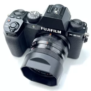 Schwarze quadratische Gegenlichtblende für Fujifilm XF35F2 XF23F2 XC35F2 Objektiv Bajonett Befestigung - Bild 1 von 18