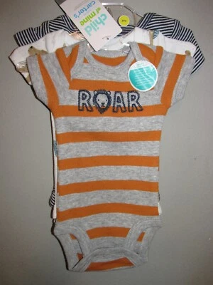 PACK LINDO DE 3 piezas de algodón prematuro (leones/safari) NUEVO CON ETIQUETAS Foto 1 de 4