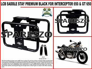 "LCB SADDLE STAY PREMIUM, BLACK" Fit For Royal Enfield INTERCEPTOR 650 & GT 650 - Picture 1 of 5