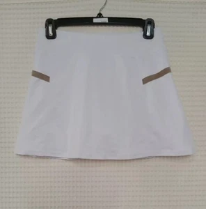 Poshdivah Athletic Skort Damen Größe XL weiß Shorts Laufen Tennis Golf Freizeit - Bild 1 von 7