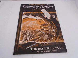 Saturday Review of Literature Magazine October 7, 1950 Boswell Papers C. Morley - Picture 1 of 4