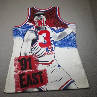 Camiseta de los New York Knicks Patrick Ewing para hombre grande NBA All Star 1991 East Mitchell Foto 1 de 4
