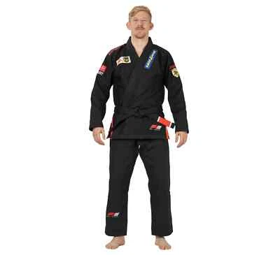 Fuji Suparaito Lightweight Mens Brazilian Jiu-Jitsu BJJ Gi XTR Edition 2.0 Black - Image 1 of 4