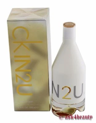 CK In2u By Calvin Klein 3,4 oz/100 ml spray EDT feminino novo na caixa - Imagem 1 de 2