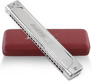 EASTTOP Tremolo Harmonica 24Hole Professional Harmonica Key of C/A/B/D Gift New - Photo 1/23
