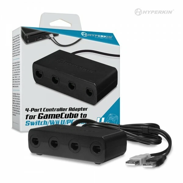 Hyperkin 4-port Controller Adapter for GameCube to Switch/ Wii U/ Pc/ Mac