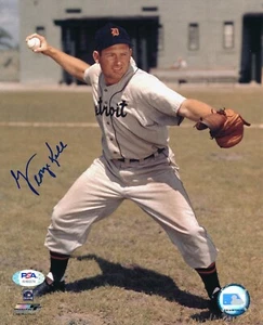 George Kell Detroit Tigers HOF 1983 foto firmata auto 8x10 ~ PSA/DNA - Foto 1 di 4