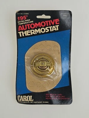 Carol Cable Co. Termostato Automotriz CG9895 195 Grados Nuevo de Lote Antiguo Foto 1 de 4