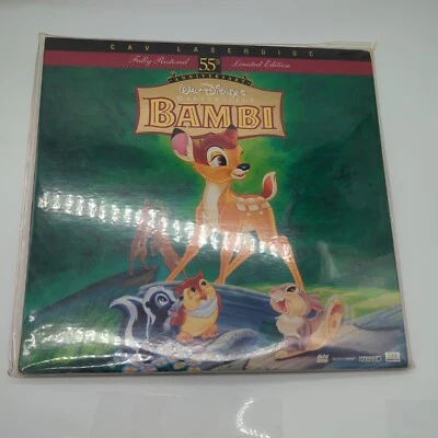 Walt Disneys Bambi 12” Laserdisc Masterpiece CAV 55th Anniversary Limited Ed. - Image 1 of 2