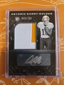 2020 Panini Black /199 Antonio Gandy-Golden #240 RPA Rookie Patch Auto RC - Picture 1 of 10