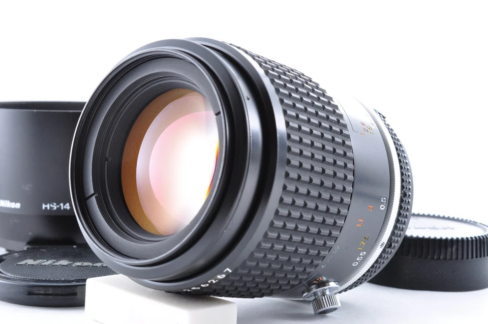 [Near MINT w/Hood] Nikon Ai-s Ais Micro NIKKOR 105mm f/2.8 MF Lens JAPAN #0086 - Image 1 of 4