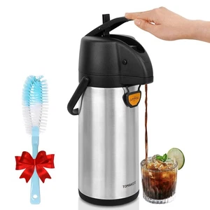 3L Thermal Coffee Dispenser | Insulated Stainless Steel Airpot Carafe - Picture 1 of 9