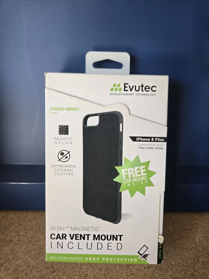 Evutec Cell Phone Case Car Vent Mount for iPhone 8 Plus Case Aergo Series
