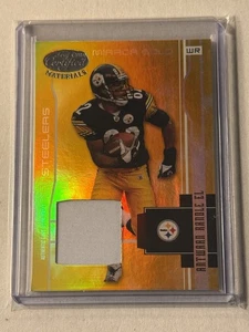 2003 Leaf Certified Materials Antwaan Randle El Mirror Gold Jersey Patch # 08/25 - Bild 1 von 2