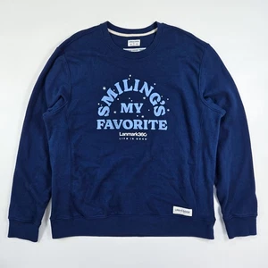 Life Is Good Sudadera Cuello Redondo Para Hombre XL Azul Sonrisas Mi Favorita Navidad  - Imagen 1 de 7