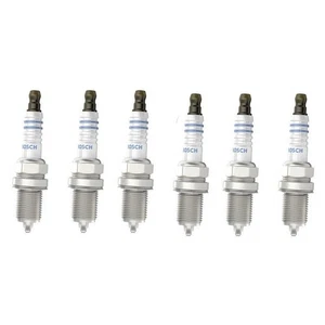 BOSCH Yttrium Spark Plugs 6PCS 7411 For Mazda B4000 Mercedes 190E Jaguar X-Type - Picture 1 of 3