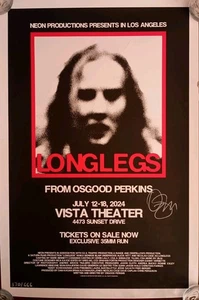 Longlegs Limited Edition Poster 16x24 signiert von Regisseur Osgood Perkins 370/666 - Bild 1 von 13