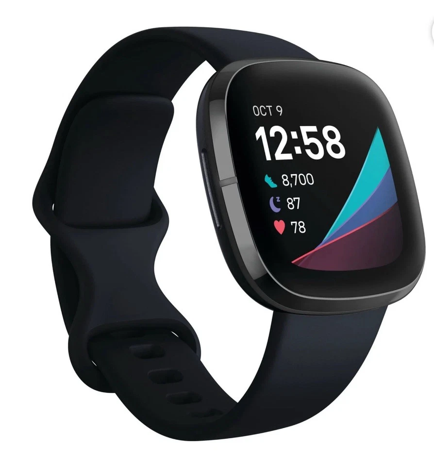 Reloj inteligente Fitbit Sense avanzado con herramientas para la salud del corazón, el manejo del estrés Foto 1 de 4