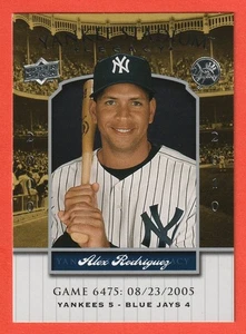 ALEX RODRIGUEZ - 2008 Upper Deck Yankee Stadium Legacy Collection #6475 - Foto 1 di 2