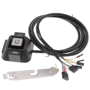 Desktop-PC-Computer-Netzschalter Und USB-Port-Reset-Taste Und 3,5-mm-Audiobuchse - Afbeelding 1 van 7