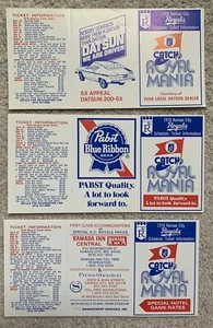 1978 Kansas City Royals Vintage MLB Baseball Ticket 3 Versionen Spielplan Lot Set - Bild 1 von 2