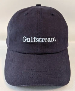 GulfStream Navy Blue Aerospace Baseball Hat Cap Adjustable Belt 100%Cotton OSFA - Picture 1 of 7