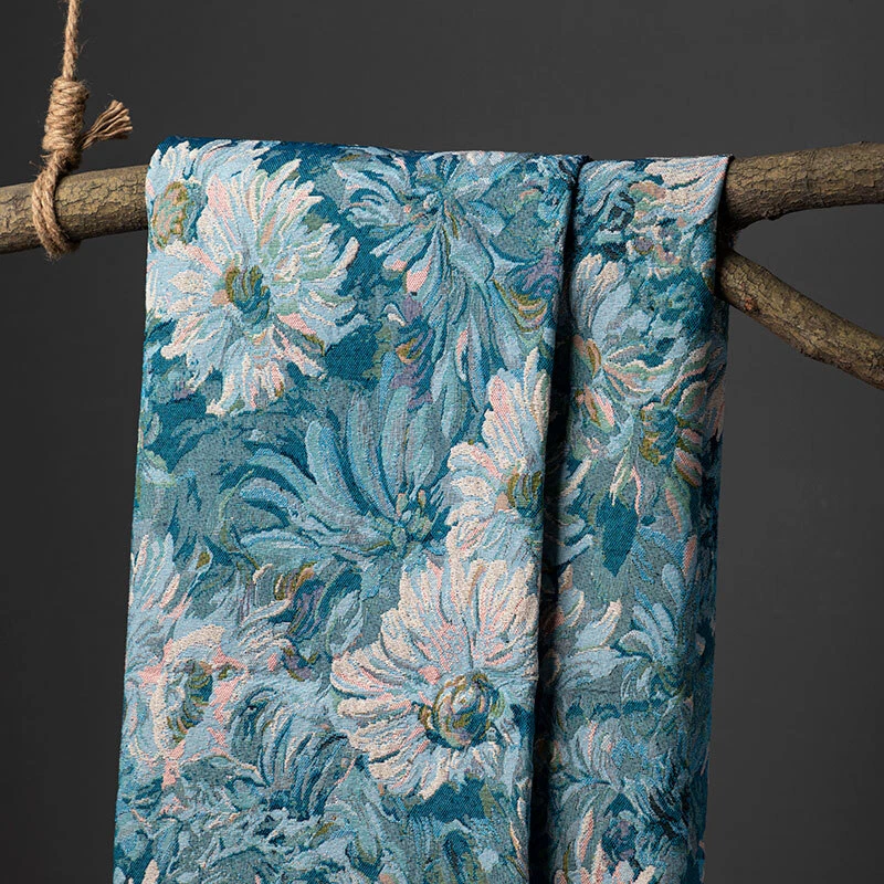 Tela de tapicería de jacquard francés vintage pintura Monnai para coser Foto 1 de 4