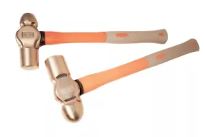 Spark Proof Non-Sparking Al-Br Alloy Brass Ball Pein Ballpein Hammer:1LB/2LB/3LB - Bild 1 von 5