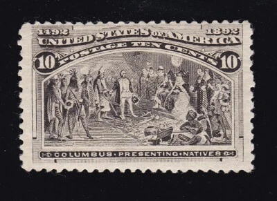 US 237 10c Columbian Exposition Unused F-VF OG NH SCV $250 (BB5) - Image 1 of 2
