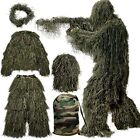  5 in 1 Ghillie Suit, 3D Camouflage 5 in 1 (Medium or Large) Forest Green