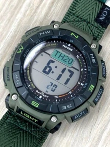 Reloj digital para hombre CASIO PRO TREK PRG-340B-3JF línea de escalada brújula solar exterior - Imagen 1 de 6