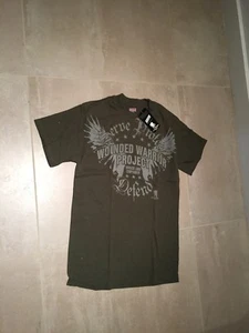 WOUNDED WARRIOR PROJECT TSHIRT,NOS,SMALL,OLIVE,OD100% cotton - Picture 1 of 4
