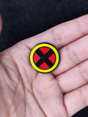 X-Men Enamel Pin Metal Badge Round Brooch for hat backpack lapel bag - Image 1 of 2