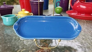 NEW lapis blue FIESTA WARE utility relish corn on the cob TRAY - Picture 1 of 2