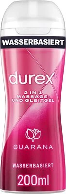 Durex Play 2in1 Massage Guarana Gleitgel anregend sinnliche Massage 200ml - Bild 1 von 4
