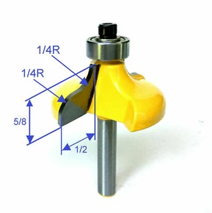 1 pc 1/4" Shank Door Edge Baseboard & Cup Router Bit S - Picture 1 of 12
