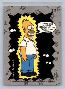 POWER PLANT ACCIDENT Homer Simpson 1990 Topps The Simpsons Sticker #13 C1 - Picture 1 of 2