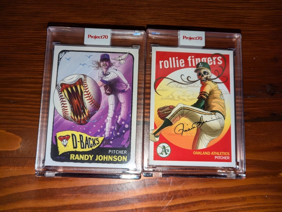 Topps Project70 Rollie Fingers & Randy Johnson by Alex Pardee - Image 1 of 1