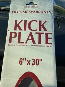 Brainerd Kick Plate 6" x 30" Satin NIckel Aluminum C8630SR-SN-R/98621 - Picture 1 of 3
