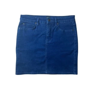 RIPCURL WOMENS Dark Wash Denim Skirt Size 12 - Picture 1 of 5