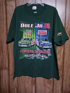 2007 Chase Dale Earnhardt Jr #88 MT Dew & National Guard  NASCAR T-Shirt Large  - Picture 1 of 10