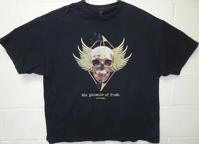 Bobby Fresh The Pinnacle of Fresh Winged Skull Goth T Shirt 3XL  Black - Image 1 of 4