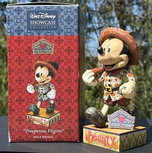 Mickey Mouse Jim Shore Disney Prosperous Pilgrim Thanksgiving Figurine 4005631 - Picture 1 of 21