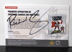 Captain Canuck Signed Chapter House Card - Picture 1 of 2