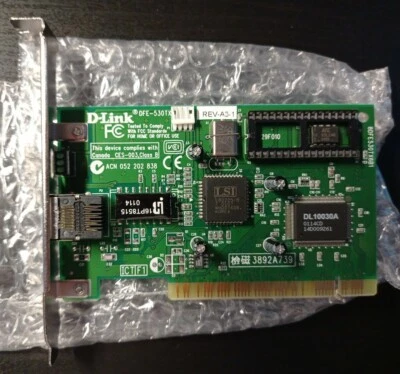 DFE-530TX Rev. A3 D-Link Fast Ethernet Netzwerkkarte PCI 10/100MBit - Bild 1 von 3
