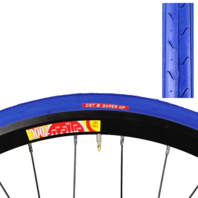 CST Bicycle C740 Super HP Tire 700x28c BLUE Road Fixed Gear Single Speed Bike - Image 1 of 2