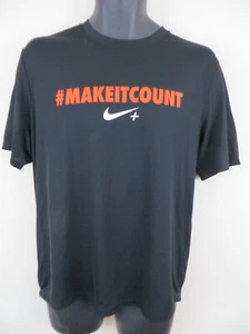 Herren Nike Make It Count Fußball Shirt Top T-Shirt Dri-Fit Logo schwarz Large L - Bild 1 von 5