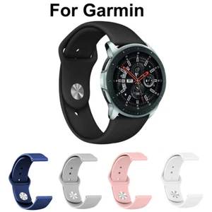 Silicone Watch Band Strap for Garmin Vivoactive 3 Music Forerunner 245 645 Move - Picture 1 of 15