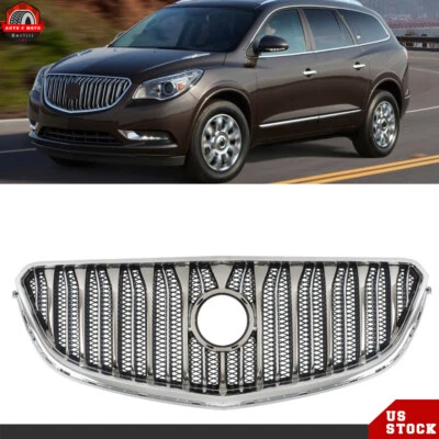 84055812 Chrome Black Front Upper Grill Grille For 2013 2014-2017 Buick Enclave - Image 1 of 4